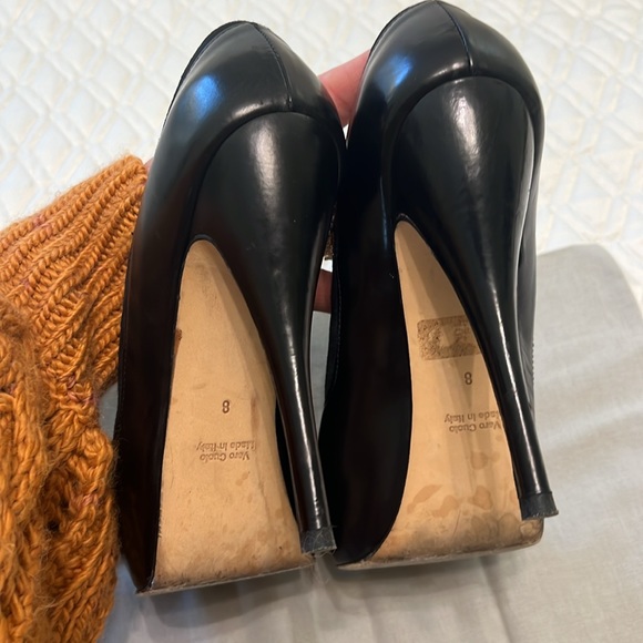 Charles David made in Italy with hidden Platform in Black Leather & Suede - Picture 11 of 13